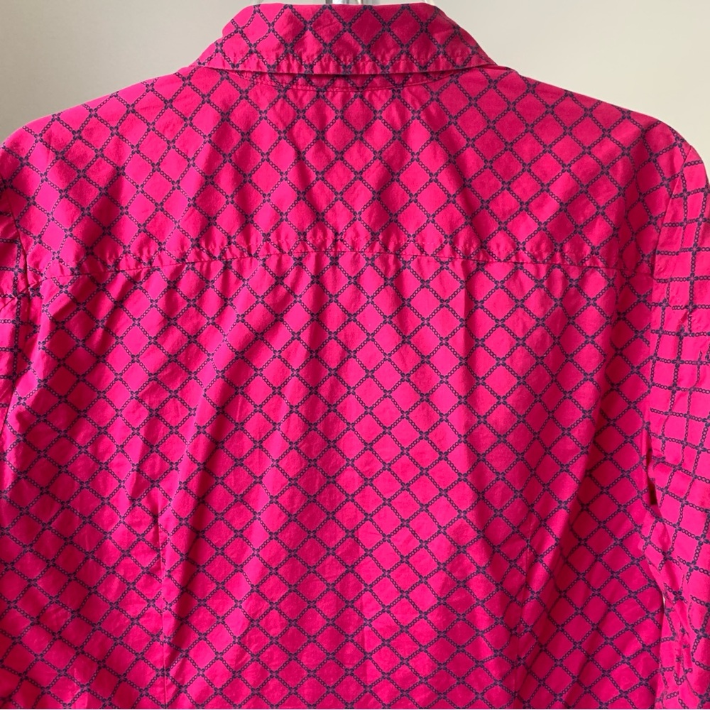 Tommy Hilfiger Women's Long Sleeve Button Up Classic Shirt Cotton Pink L *Flaw - Picture 6 of 16
